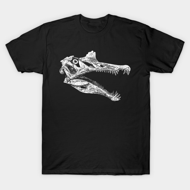 Spinosaurus Skull (plain) T-Shirt by LAB Ideas